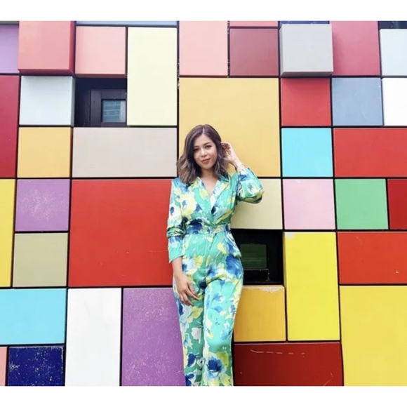 Zara floral print jumpsuit - Picture 9 of 17